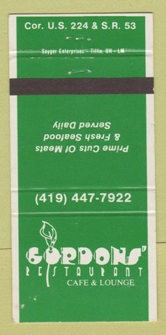 Matchbook Cover - Gordons' Restaurant  30 Strike