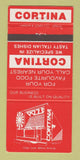 Matchbook Cover - Cortina Italian Restaurant 30 Strike
