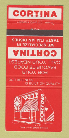 Matchbook Cover - Cortina Italian Restaurant 30 Strike