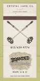 Matchbook Cover - Branded Steak House Crystal Lake IL 30 Strike