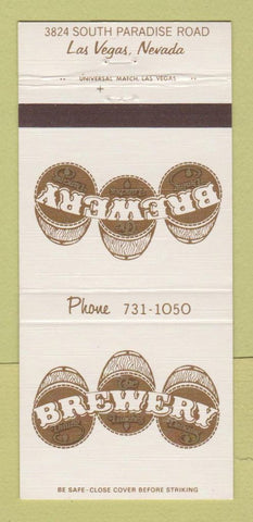 Matchbook Cover - Brewery Restaurant Las Vegas NV 30 Strike