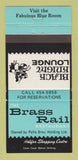 Matchbook Cover - Brass Rail Restaurant Halifax NS 30 Strike