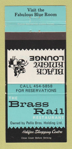 Matchbook Cover - Brass Rail Restaurant Halifax NS 30 Strike