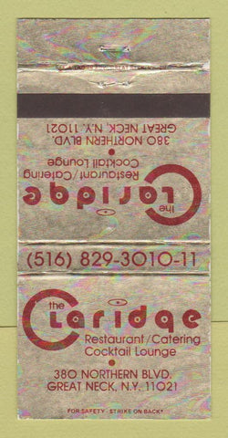 Matchbook Cover - The Claridge Restaurant Great Neck NY 30 Strike