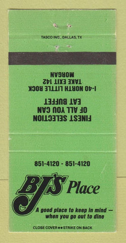 Matchbook Cover - BJ's Place Morgan AR 30 Strike