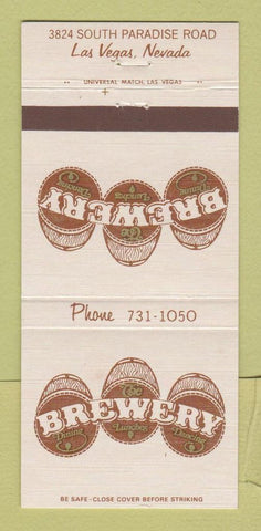 Matchbook Cover - Brewery Restaurant Las Vegas NV 30 Strike