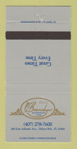 Matchbook Cover - Brandys Waterfront Cafe Delray Beach FL 30 Strike