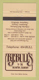 Matchbook Cover - BJ Bull's Restaurant Brampton ON 30 Strike