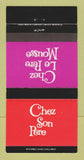 Matchbook Cover - Chez Son Pere Montreal QC 30 Strike