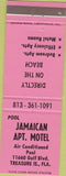 Matchbook Cover - Jamaican Motel Treasure Island FL
