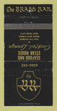 Matchbook Cover - Brass Rail New York City Restaurant WEAR 30 Strike