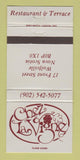 Matchbook Cover - Chez La Vigne Wolfville NS 30 Strike