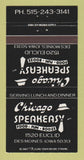 Matchbook Cover - Chicago Speakeasy Des Moines IA 30 Strike
