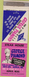 Matchbook Cover - George Diamond Restaurant Acapulco Mexico