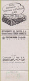 Matchbook Cover - George Diamond Restaurant Acapulco Mexico