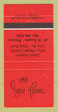 Matchbook Cover - Chez Jean Pierre French Restaurant Moncton NB 30 Strike