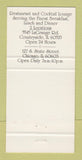 Matchbook Cover - Beef n Brady Restaurant Countryside IL Chicago 30 Strike