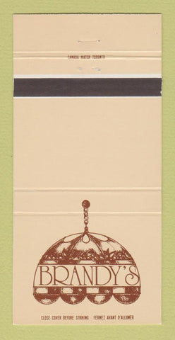 Matchbook Cover - Brandy's Restaurant 30 Strike