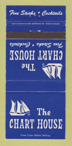 Matchbook Cover - The Chart House Baltimore Annapolis MD 30 Strike