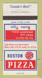 Matchbook Cover - Boston Pizza Canada CHAIN WEAR 30 Strike