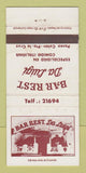 Matchbook Cover - Bar Rest Da Luigi Paseo Colon WEAR 30 Strike