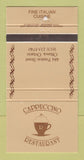 Matchbook Cover - Cappuccino Restaurant Ottawa ON 30 Strike