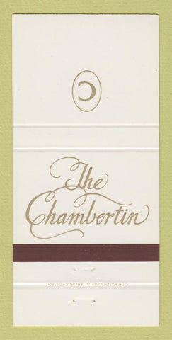 Matchbook Cover - The Chambertin Restaurant West Dearborn MI #1 30 Strike