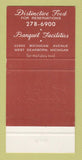 Matchbook Cover - The Chambertin Restaurant West Dearborn MI #1 30 Strike