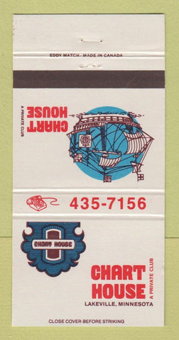 Matchbook Cover - Chart House Restaurant Lakeville MN 30 Strike