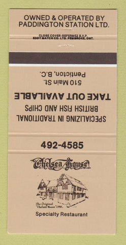 Matchbook Cover - Chelsea House Penticton BC 30 Strike