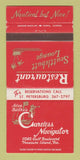 Matchbook Cover - Careless Navigator Treasure Island FL WEAR 30 Strike