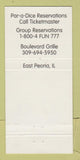 Matchbook Cover - Paradice Riverboat Casino East Peoria IL 30 Strike