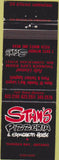 Matchbook Cover - Stan's Pizzeria Spaghetti Thunder Bay ON