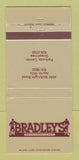 Matchbook Cover - Bradley's Restaurant Bar Pittsburgh? PA WEAR 30 Strike