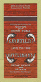 Matchbook Cover - Cattleman's Steak House Kissimmee FL SAMPLE 30 Strike