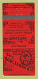Matchbook Cover - Bootlegger Maria's Italian Restaurant Las Vegas NV 30 Strike