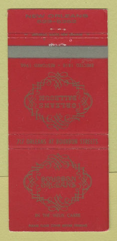 Matchbook Cover - Orleans Ball Room New Orelans LA 30 Strike