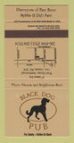 Matchbook Cover - Black Dog Pub Scarborough ON 30 Strike