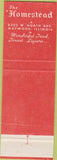 Matchbook Cover - The Homestead Restaurant Maywood IL