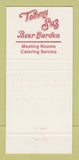 Matchbook Cover - Chances R Restaurant York NE Hob Nob Lounge 30 Strike