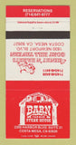 Matchbook Cover - Barn Farmer Steak House Costa Mesa CA 30 Strike