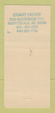 Matchbook Cover - The Chart House Restaurant Scottsdale AZ 30 Strike