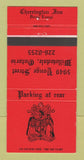 Matchbook Cover - Cherrington Inn Willowdale ON 30 Strike