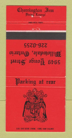Matchbook Cover - Cherrington Inn Willowdale ON 30 Strike