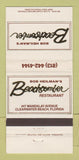 Matchbook Cover - Bob Heilman's Beachcomber Clearwater Beach FL 30 Strike