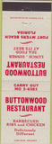 Matchbook Cover - Buttonwood Restaurant Fort Myers Beach FL