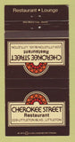 Matchbook Cover - Cherokee Restaurant Littleton Colorado WEAR 30 Strike