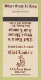 Matchbook Cover - Chef Louie's Steak House Mitchell SD 30 Strike