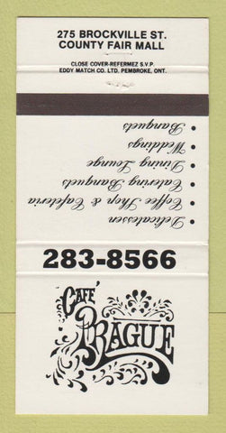 Matchbook Cover - Cafe Prague Smiths Falls ON 30 Strike
