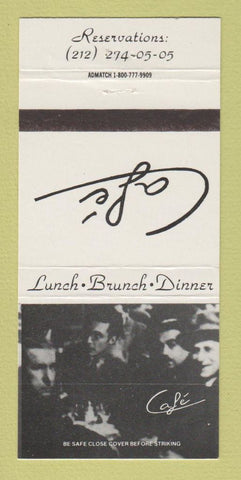 Matchbook Cover - Cafe Restaurant New York City 30 Strike